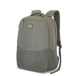 American Tourister New Bounce Style 01, 27L Volume College Backpack with Front Organizer and Spacious Interiors for Men & Women - Olive