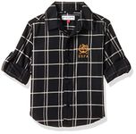 U.S. POLO ASSN. Kids Regular Boys' Shirts (UKSHTR0027_Black_2-3 Years)