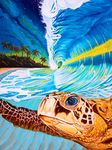 Gorshine 5D Diamond Painting Sea Turtle Kits for Adults & Kids, DIY Diamond Art Sea Round Full Drill and Crafts Cross Stitch Paint by Number Kits for Home Wall Decoration 30x40cm