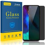 [2 Pack] AmzSuker for Motorola Moto G Stylus Privacy Cell Phone Screen Protectors, Anti-Spy 9H Hardness Anti-Scratch Tempered Glass Screen Protector (Privacy)