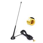 Eightwood DAB Car Aerial SMB Adapter DAB Car Radio Aerial DAB Antenna Magnetic Base RG174 Cable 300cm Compatible for DAB FM Radio Blaupunkt Beat Technisat Pioneer Sony Kenwood Alpine JVC