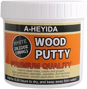 Wood Filler - 28.22 Ounce Wood Putty, White Wood Filler Putty for Quickly Repair Wood Cracks and Holes on Wooden Floor Furniture, Wood Filler Paintable, Stainable, Hardwood Floor Repair Putty Kit