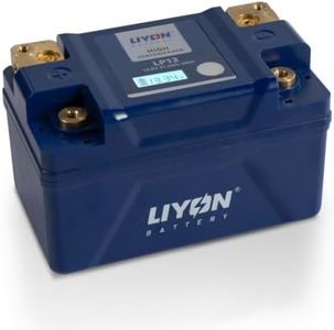 LIYON BLP12 Lifepo4 Lithium 12V 4Ah Powersports Starter Battery with Display Screen, Start Power 400A 280 CCA(-25°C) for Motorcycles, Sportbike 125-700cc, ATV 250-600cc, UTV 170-500cc
