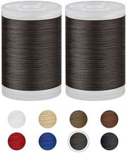330 Yards FIVEIZERO Extra Strong Upholstery Thread,Coffee Bonded Nylon Thread for Denim Leather,Craft,Machine,DIY and Home (2 Pack) CJ