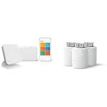 tado° wireless smart thermostat - Wifi Starter Kit V3+ incl. 3x smart radiator thermostat - Wireless boiler control & hot water control via App - save energy - works with Alexa, Siri & Google