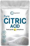 Citric Acid 6 Pounds, Food Grade, Fine Granular Powder | 100% Pure, Concentrated Anhydrous Form | Natural Preservative + Great for Cooking, Cleaning, & DIY Bath Bombs | Non-GMO