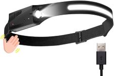 Ontel Handy Brite Rechargeable Headlamp - 260-Lumen Ultra-Bright Headlamp with 5 Light Modes, USB-Rechargeable Head Lamp for Outdoor Activities & Emergencies, 8-Hour Battery Life