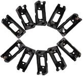 LAPXSNZD 10Pcs Black Battery Holder Case Box Clip for CR123 CR123A Lithium Battery