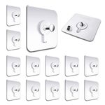 Solitude 50PCS Self Adhesive Wall Picture Photo Frame Clock Hangers Without Nails Wall Hooks Heavy Duty Strong Nail Free Wall Hook for Hanging Photo Frame/Wall Clock/Kitchen Accessories Items