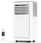 COWSAR 8,000 BTU Portable Air Conditioners Cools Up to 350 Sq.Ft, Portable AC Unit with Remote, Built-in Cool, Dehumidifier, Fan, Sleep Modes, Room Air Conditioners with LED Display/Installation Kits