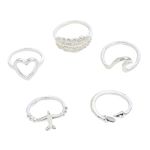 Aooaz Friend Finger Rings 3 Pieces