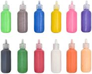 MEIEST Craft/Terrarium Sand 12pcs Assorted Colors Pack 1.25oz Bottles,Sand Arts and Crafts Kit, Decorative Wedding Party Colored Vase Glass Sand,Scenic Sand for Kids,DIY Sand Painting