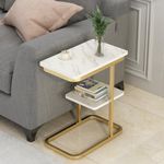 HOME CUBE Engineered Wood Sofa Side Table Bed Side Stand Corner Table Coffee Table Night Lamp Table Tea Table End Table Nesting Table Night Stand Table For Living Room,Bedroom,Office. Sst-005- White