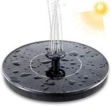 UTOPB Upgraded Solar Fountain Pump, 1.5W Free Standing Floating Solar Powered Fountain Pump Kit Submersible Outdoor, for Bird Bath, Small Pond, Swimming Pool, Garden