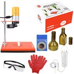 Genround DIY Electric Bottle Cutter, Glass Bottle Cutter DIY Bottle Neck Square Bottle Wine Bottle Cutter Machine for Beer Liquor Whiskey Alcohol Champagne Bottle(Design by Genround in USA)