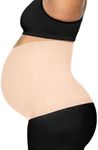 LoveSteady ProBump Maternity Support Belly Band – Breathable, Pregnancy Belly Band for Back, Hip & Pelvic Pain – Postpartum Belly Wrap for C-Section & Natural Birth Recovery – Stay Active & Comfortable, Beige - Extra Large