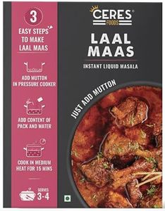 CERES FOODS Indian Rajasthani Laal Maas Instant Liquid Masala Smoky Indian Curry Simmer Sauce Famous Spicy from Rajasthan Just Add 35 Ounces of Mutton or Protein of Choice| 200 gm