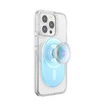 PopSockets Phone Grip Compatible with MagSafe, Phone Holder, Wireless Charging Compatible, Pill-Shaped Grip - Blue Opalescent