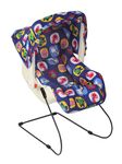 INFANTO Multipurpose 9 in 1 Bouncer | Compatible with Stroller | Rocker | Feeding Chair | Sleeping Carrier | Bath Chair | Mosquito Net | RB38-(Blue)