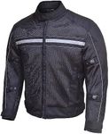 WICKED STOCK Motorcycle Jacket-Biker Jacket-CE Armor Motorcycle Jacket Men-High Visibility Motorcycle Jacket with Armor