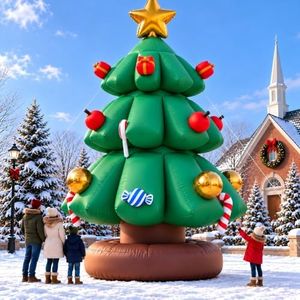26FT Giant Inflatable Christmas Tree Blw Up Yard Decorations Outdoor