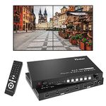 Yinker 4K HDMI Video Wall Controller 2x2, 4K@30Hz HDMI Video Wall Processor for 2 HDMI Input & 4 HDMI Output, Support 1x1,1x2,1x3,1x4,2x1,2x2,3x1,4x1 & Audio Extrator & 180° Rotate