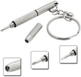 2 x Mini 3in1 Screwdriver Glasses Phone Watch Screw Repair Tool Keyring Keychain (2pcs Screw Drivers)