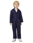 TopTie Kid's Coverall for Boys, Mechanic Christmas Halloween Suit Costume, Flight Suit, Mechanic Jumpsuit, Navy, 6 Years