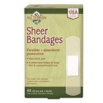 All Terrain Latex-Free Sheer Bandages, Absorbent Non-Stick Pad, 40 Count, Sterile