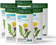 Four O'Clock Herbalist Detox Dandelion Herbal Tea, Non-Gmo, Kosher, Gluten-Free, 6 Pack of 20 Teabags