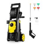 VEVOR Electric Pressure Washer, 2000 PSI, Max. 1.76 GPM Power Washer w/ 30 ft Hose, 5 Quick Connect Nozzles, Foam Cannon, Portable to Clean Patios, Cars, Fences, Driveways, ETL Listed
