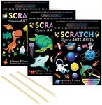 OPUHOHR 3 Set Magic Scratch Paper A