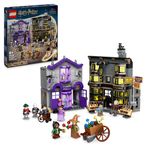 LEGO Harry Potter Ollivanders & Madam Malkin's Robes Set, Collectible Diagon Alley Wand and Clothes Shop Toys for 8 Plus Year Old Kids, Girls & Boys, with 6 Minifigures, Wizarding World Gifts 76439