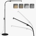 JCOTTON LED Floor Lamp for Living Room,Lash Light Lamp for Eyelash Extensions, Reading Lamp Floor Standing Custom Color Temperature Standing Lamp,Adjustable