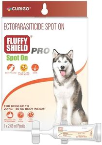 FluffyShield Spot-On: 2.68ml Single Pipette for Dogs (20-40 kg) – Flea, Tick & Lice Prevention & Treatment