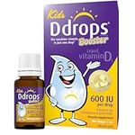 Ddrops Booster 600 IU 180 drops - Liquid Vitamin D3 Supplement for Kids & Adults - Supports Strong Bones & Immune System - No Preservatives, No Sugar, No Taste, Non-GMO, Allergy-friendly