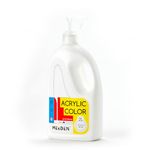 MEEDEN Titanium White Acrylic Paint: Extra-Large 2L /67 oz White Liquid Paint - Perfect for Acrylic Poured Paintings, Studio, School, Wall Painting & Party