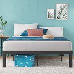 ZINUS Luis 14 Inch QuickLock Metal Platform Bed Frame, Mattress Foundation with Steel Slat Support, No Box Spring Needed, Easy Assembly, King, Black