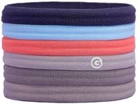 Gimme Beauty - Long & Curly Fit Hair Ties - Balance - Damage Free Hair Ties - Seamless Microfiber Elastics - Long & Curly Hair Accessories - No Snagging, Dents, or Breakage (6 Count)