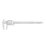 Starrett 3202-12 Dial Caliper, Hardened Stainless Steel, 0-12" Range, 0.001" Graduation, White