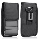 FZXSOGY Vertical Nylon Universal Cell Phone Holster Case with Belt Clip & Hook - XXXL