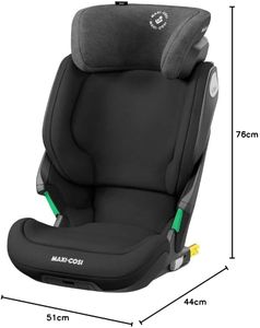 Maxi-Cosi Kore i-Size High Back Booster Car Seat, ISOFIX, Adjustable, Black