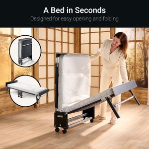 JAY-BE Single Folding Bed – GP80 Compact Guest Bed