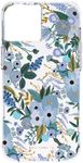 Rifle Paper Co. iPhone 13 Case for Women [10ft Drop Protection] [Wireless Charging] Floral Print Phone Case for iPhone 13, Slim iPhone Case, Anti Scratch, Shock Absorbing Materials - Garden Party Blue