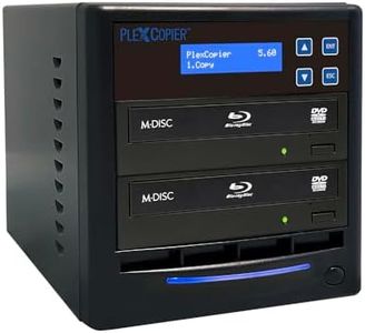 PlexCopier 1 to 1 Blu-ray BD BDXL M-Disc CD DVD Duplicator Copier Tower with FREE Copy Protection