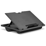 Navaris Laptop Tray - Adjustable Laptop Lap Tray, Laptop Stand Desk, Lap Tray with Cushion, Laptop Table, Drawing Table Tray, Laptop Tray for Sofa