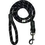 JAPIN Nylon Rope Dog Cord Leash Training Leash for Small to Large Dogs with Heavy Duty Hook (12 MM)