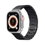 PITAKA Modern Carbon Fiber Watch Band Compatible with Apple Watch Series 8/7/6/SE/5/4/3/2/1, 100% Carbon Fiber Replacement Adjustable Mens Wristband Compatible with Apple Watch 38mm/40mm/41mm/42mm/44mm/45mm - Modern