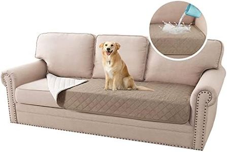 H.VERSAILTEX 2023 New 100% Waterproof Sofa Cushion Cover Washable Dog Bed Cover Non-Slip Pet Blanket for Sofa Cushion Protector Cover Soft Seat Cushion Cover Sofa Cover, 35" x 82", Khaki