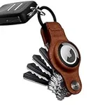 KeySmart Leather AirTag Key Holder,
